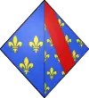 Blason  de Jeanne de Bourbon, reine de France