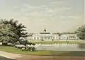 Lithographie du palais de Bogor en 1889