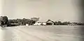 L'aérodrome de Tjililitan en 1925 et son hangar