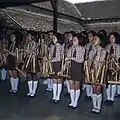 Joueuses d'angklung en 1971.