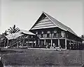 Le palais des princes de Gowa vers 1890.