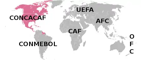 Nations membres de la CONCACAF