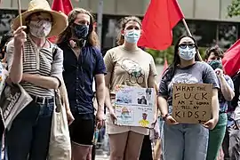 Des manifestants à Melbourne, le 6 novembre, journée mondiale d'action pour la justice climatique.