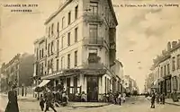 Angle de la chaussée de Jette et du boulevard Léopold II à Koekelberg vers 1910.