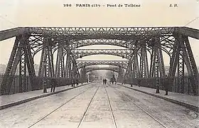 Vue du viaduc de Tolbiac au début du XXe siècle.