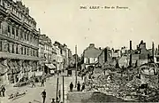 Destructions 1914 rue de Tournai