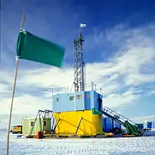 Forage du Cape Roberts Project, dans la mer de Ross en Antarctique qui a fourni de nombreuses carottes de glace