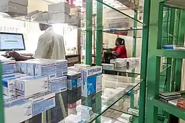 Pharmacie à Ouagadougou.