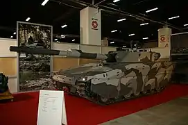 Prototype du CV90120-T en char léger en 2007. En 2020, il n'a pas reçu de commande.