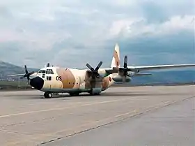 Un Lockheed C-130H Hercules des Forces royales air, un modèle similaire de celui impliqué dans l'accident.