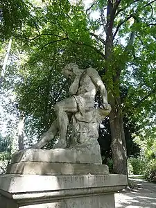 Caïn maudit (1853), marbre, Auxerre, parc de l’Arbre-Sec.
