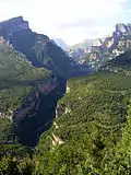 Canyon de Niscle au sud.