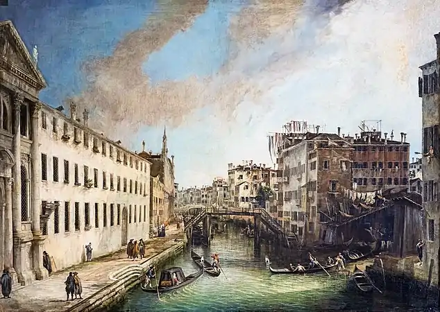 Il rio dei Mendicanti par Canaletto
