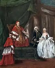 La famille Rezzonico au centre Clement XIII après 1758