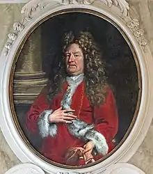 Portrait d'un gentilhomme en rouge par Niccolò Cassana