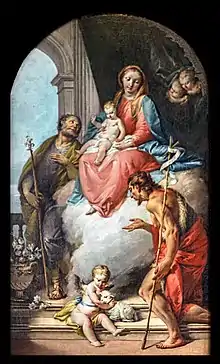 La sainte famille et saint Jean-Baptiste, de Francesco Zugno
