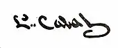 signature de Louis-Nicolas Cabat