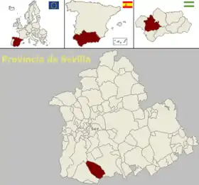 Localisation de Las Cabezas de San Juan