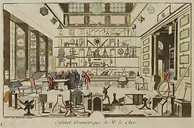 Le Cabinet de Sébastien Leclerc, eau-forte, vers 1713