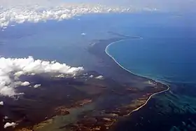 Vue aerienne du Cabo Catoche