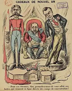 « Cadeaux de Nouvel An » (Le Grelot, 29 décembre 1901).