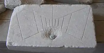Cadran plan horizontal de Pompei.
