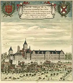 L'abbaye en 1702.