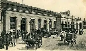 La Gare de l'Ouest, inaugurée en 1858