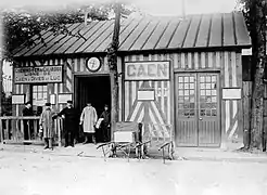 La gare en 1899-1900.