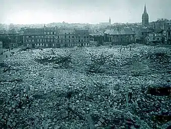 Les ruines de l'ancien séminaire des Eudistes.