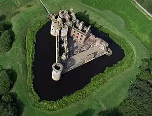 Le château de Caerlaverock en Écosse.