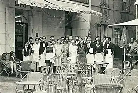 Le café de la table ronde en 1960