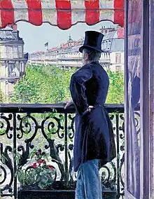 L'homme au balcon, boulevard Haussmann, 1880, Gustave Caillebotte