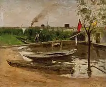 Port de plaisance sur la Seine, vers 1891 Kunsthalle de Brême.