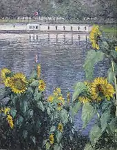 Tournesols au bord de la Seine, 1885-1886Musée des Beaux-Arts de San Francisco.
