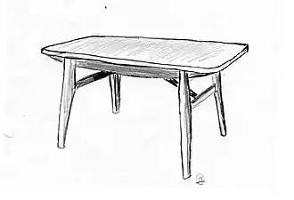 Table salle à manger, 1950.