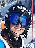 Caitlin Mc Farlane 8e du slalom de Coupe d'Europe de Vaujany le 28 janvier 2023