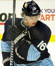 Photographie de Cal O'Reilly avec les Penguins de Pittsburgh