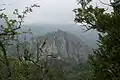 Tour de guet de Calames vue du château de Miramont