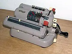 Walther WSR160 (calculatrice à curseurs), 1960.