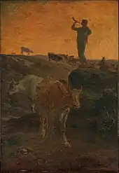 L'appel des vaches, vers 1872, huile sur bois, 94,6 × 64,8 cm, New York, Metropolitan Museum of Art