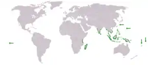 Description de l'image Calophyllum inophyllum distribution.PNG.