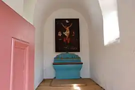 Vue intérieure d'une des chapellesLa Crucifixion