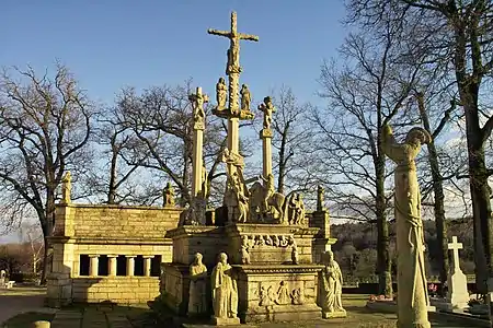 Calvaire du cimetière de Guéhenno (Morbihan).