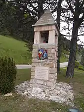 Station 1 du calvaire de Valchevrière au rond-point de la route de Corrençon