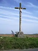 Calvaire dressé en 1912, entre Nibas et Saucourt.