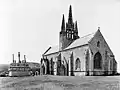 Calvaire et chapelle Notre-Dame de Tronoën, par Lucien Bégule en 1920.