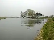 Confluence de la Cam (à gauche) et de la rivière Great Ouse.