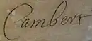 Signature de Robert Cambert