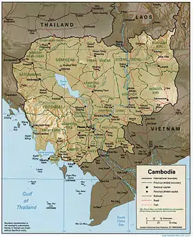 Description de l'image Cambodia 1997 CIA map.jpg.